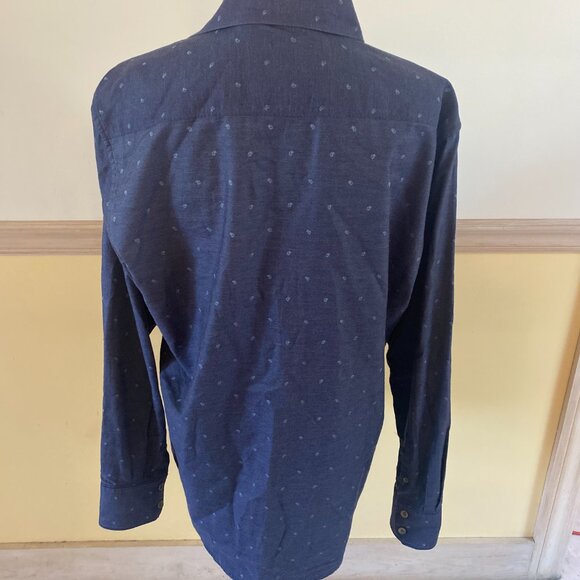 Robert Graham Men's Blue Paisley Cotton Collared Button Up Dress Shirt Size M - Picture 2 of 5